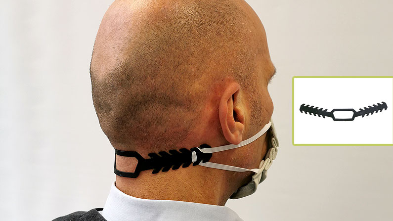 Neues Produkt im Online-Shop – Maskenbandhalter